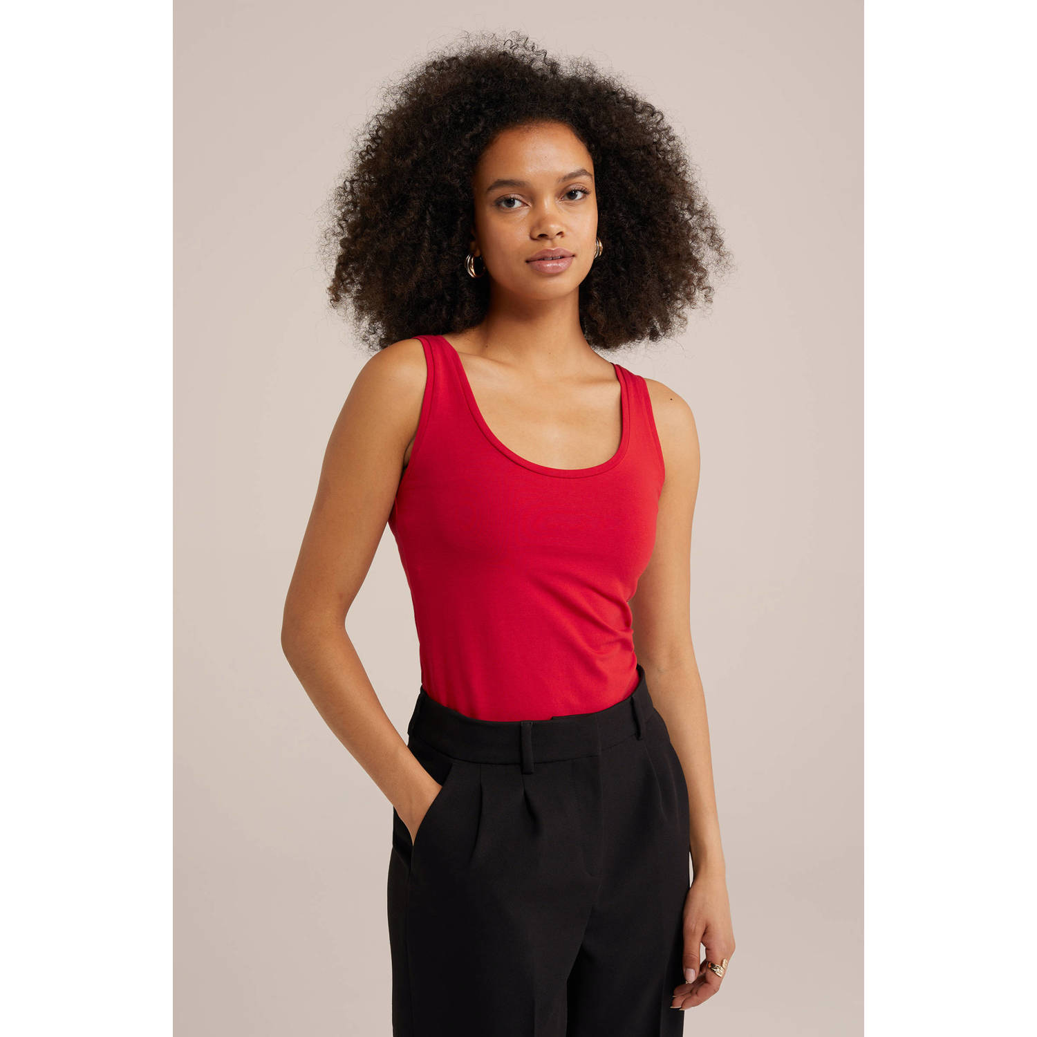 WE Fashion WE Fundamentals singlet rood