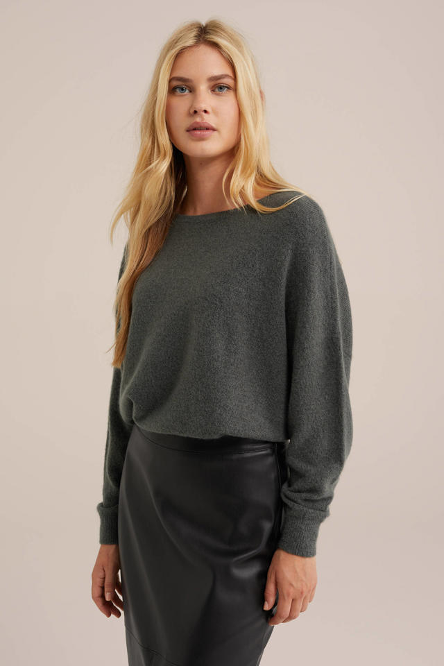 Wehkamp Dames Truien We Truien WE Fashion Gebreide Trui Grijsgroen