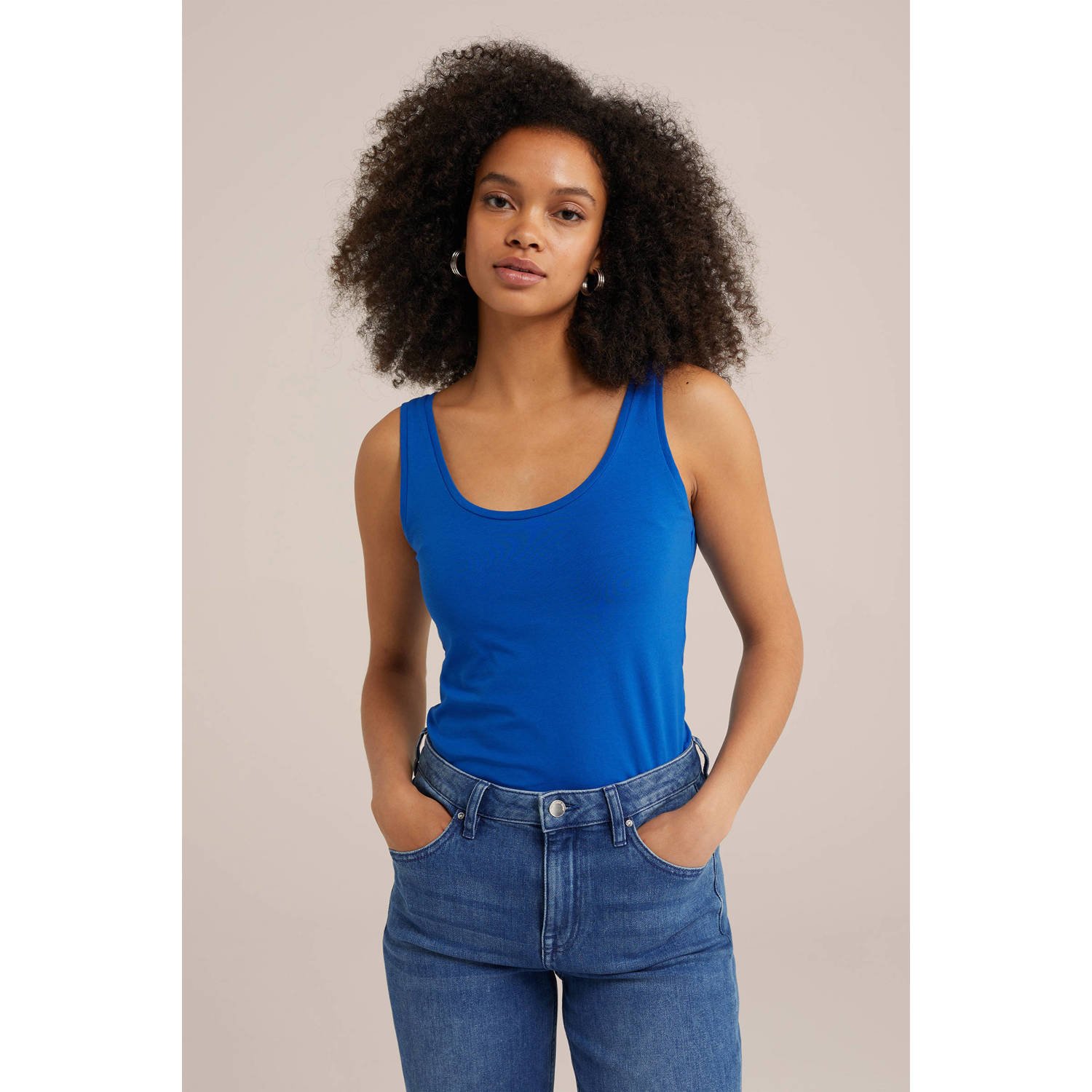 WE Fashion WE Fundamentals singlet blauw
