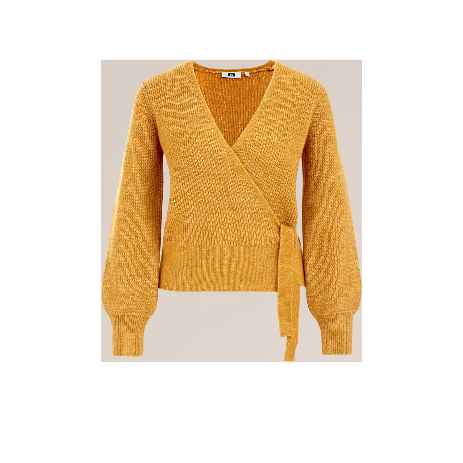WE Fashion gebreid vest oker