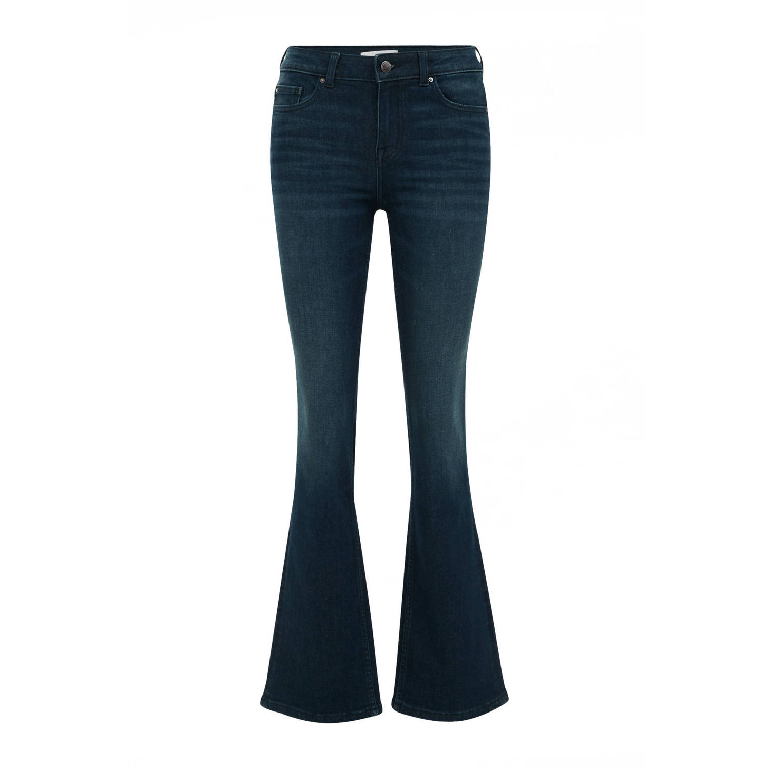 WE Fashion Blue Ridge flared jeans dark blue denim