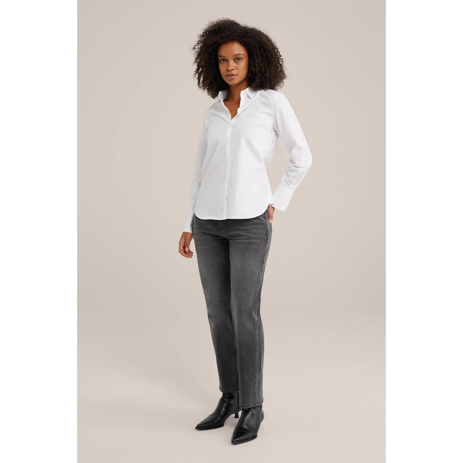 WE Fashion Blue Ridge straight leg jeans grey denim