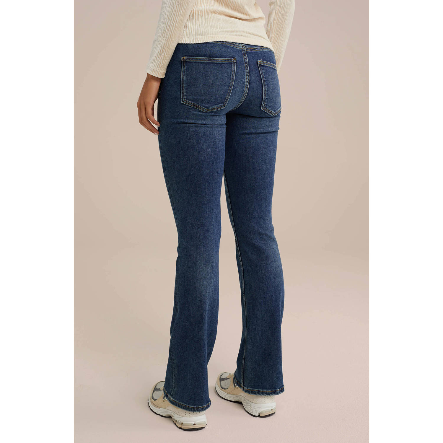 WE Fashion Blue Ridge bootcut jeans dark blue denim