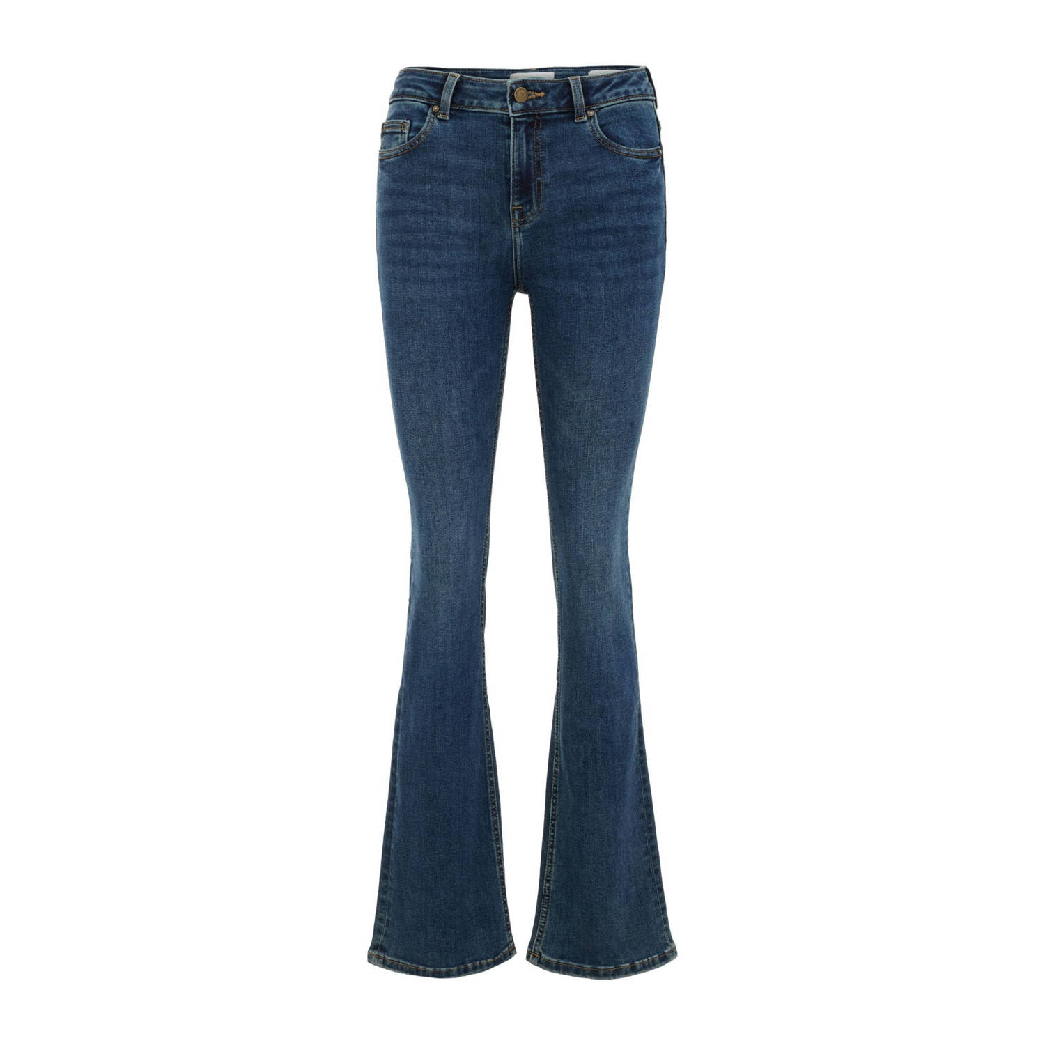 WE Fashion bootcut jeans dark blue denim