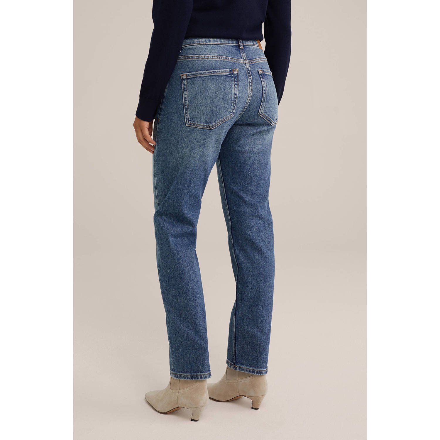 WE Fashion Blue Ridge straight leg jeans medium blue denim