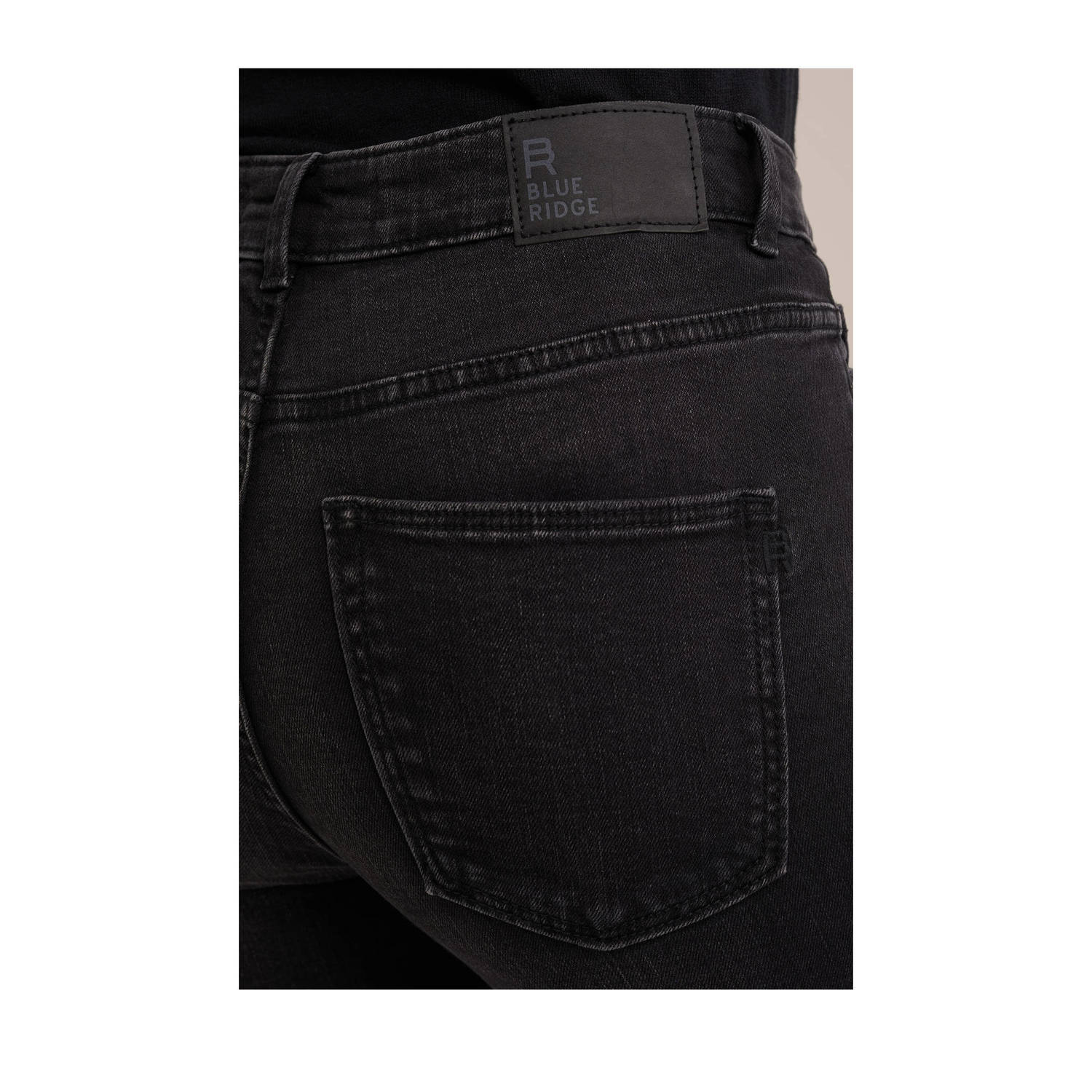 WE Fashion Blue Ridge flared jeans black denim