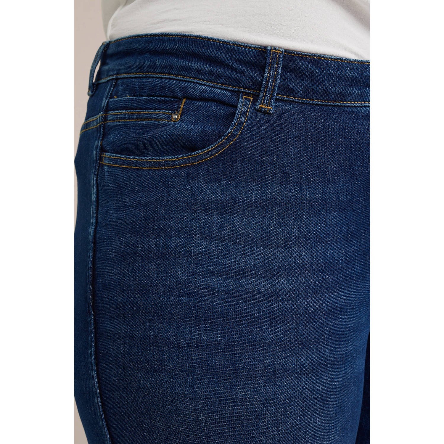 WE Fashion Blue Ridge slim fit jeans dark blue denim