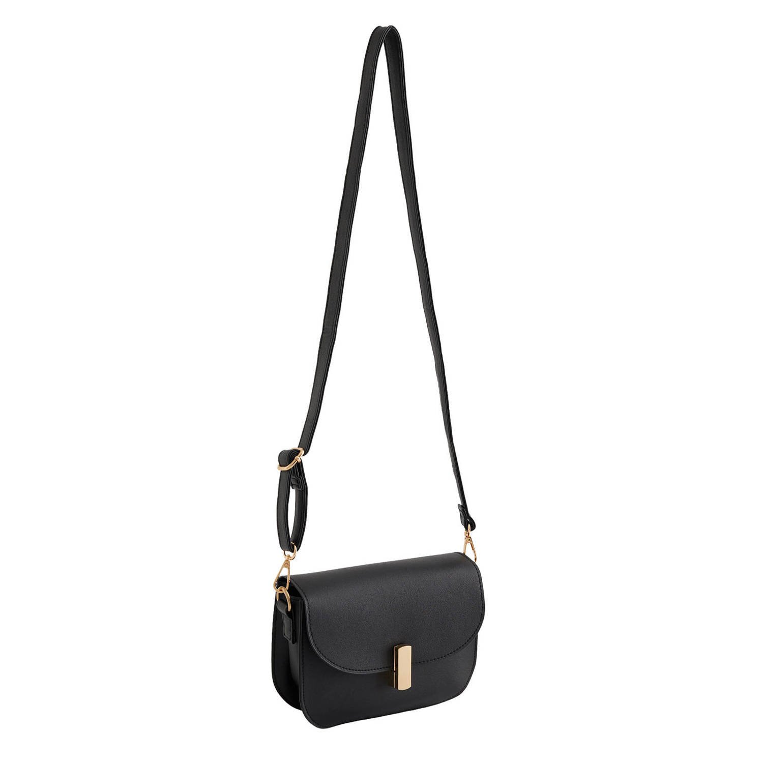 WE Fashion crossbody tas zwart