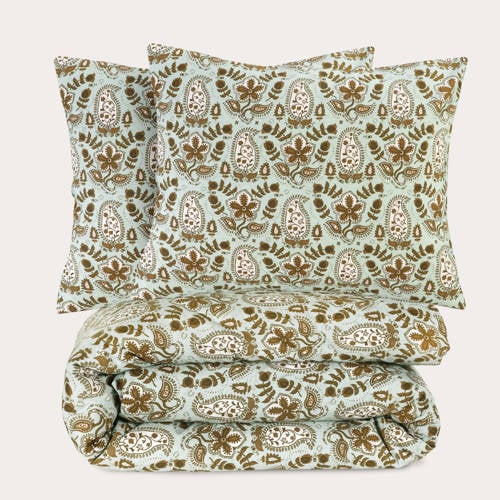 NOUS Living katoenen dekbedovertrek 2-persoons (200x220 cm) - Grijs