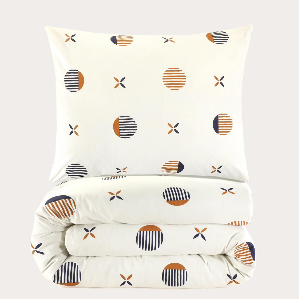 NOUS Living katoenen dekbedovertrek 1-persoons (140x220 cm)