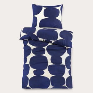 katoenen dekbedovertrek kinder blauw (120x150 cm)