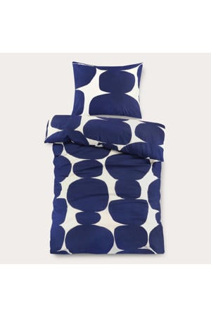 katoenen dekbedovertrek kinder blauw (120x150 cm)