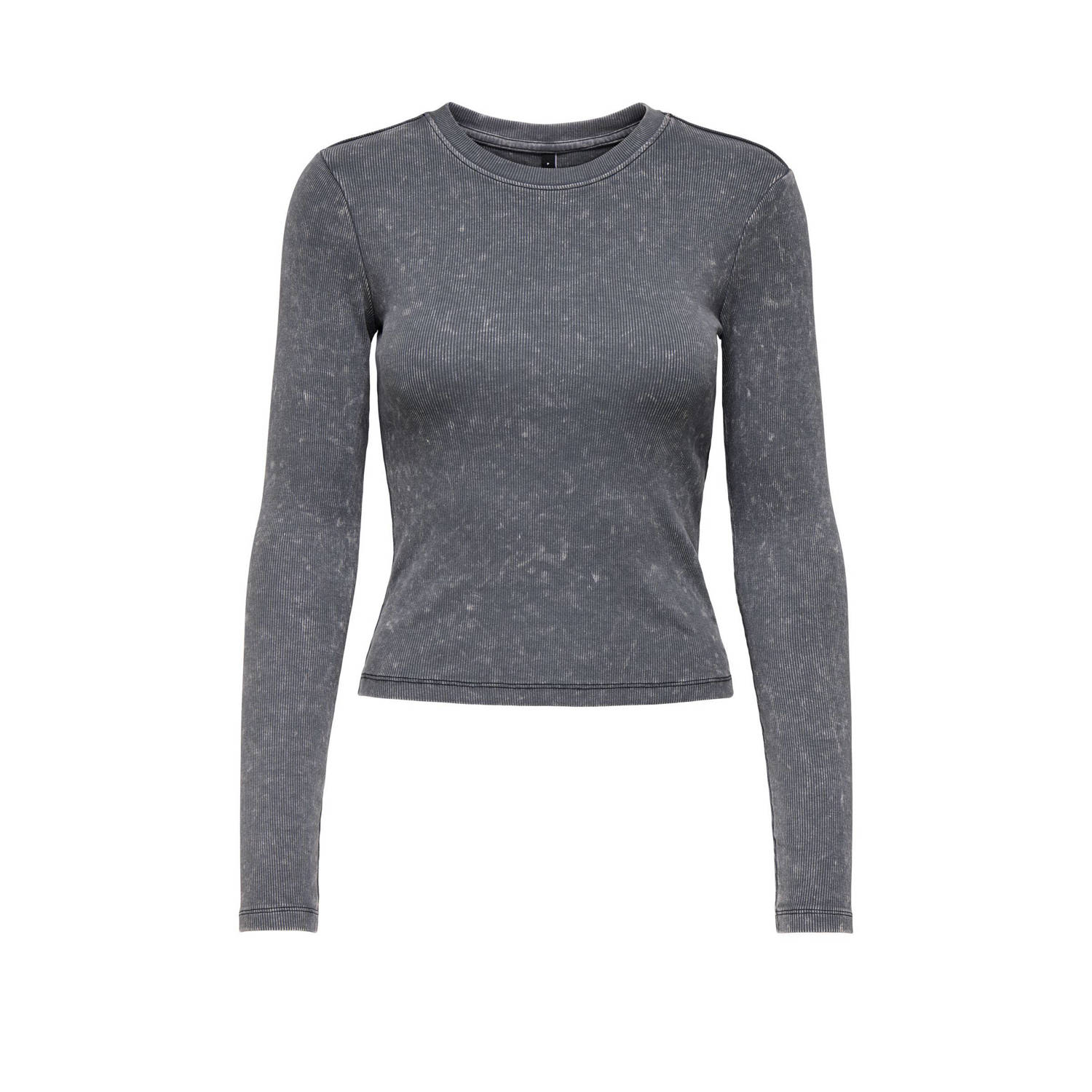 Only Shirt met lange mouwen en structuurmotief model 'VALERIE'
