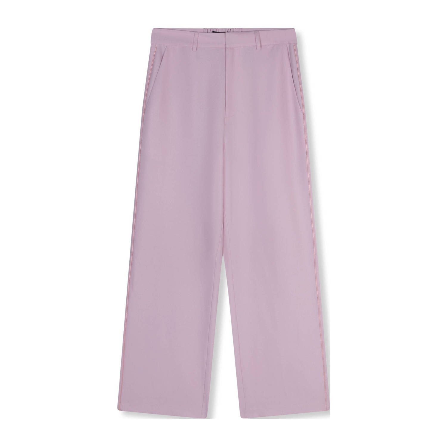 Refined Department high waist straight fit broek roze