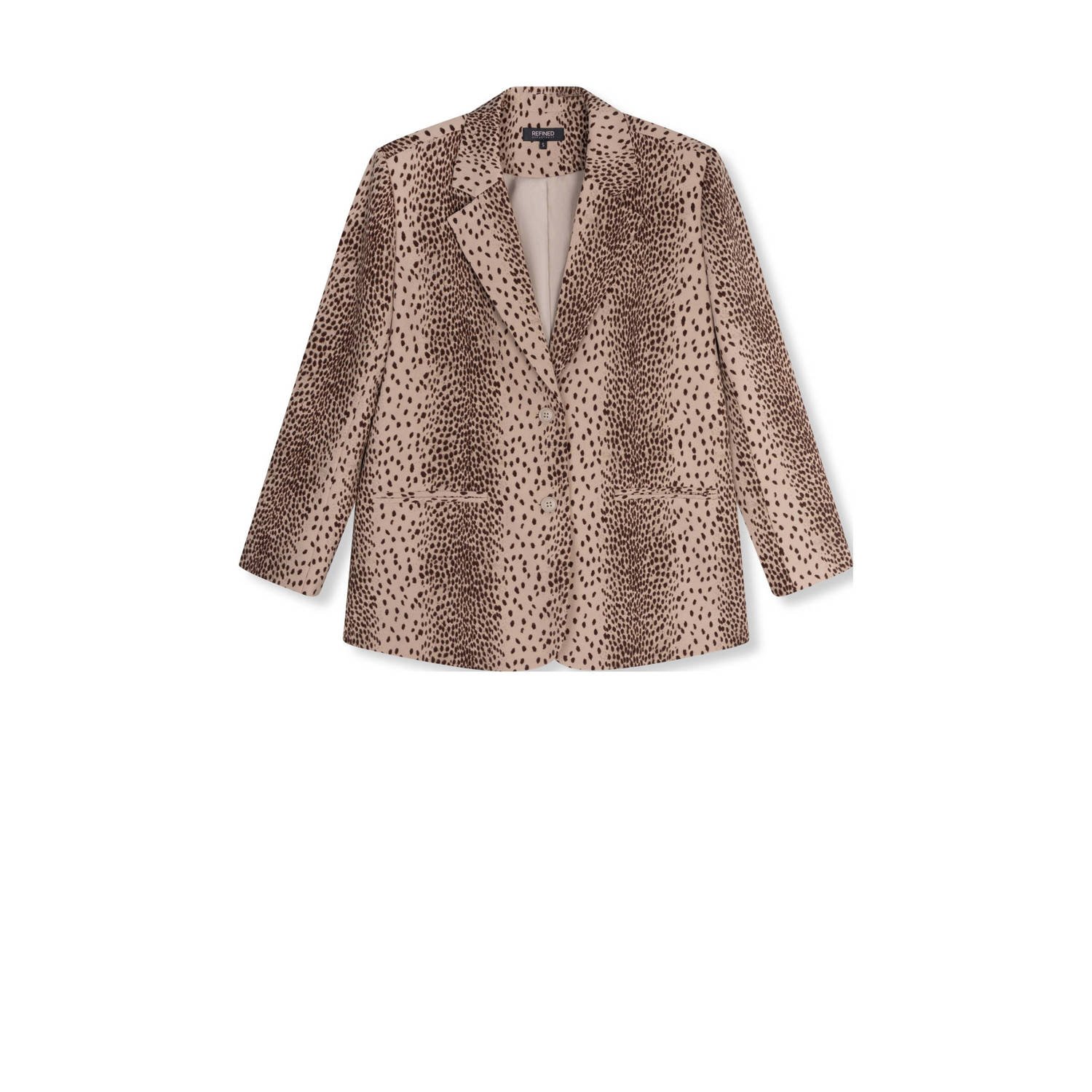 Refined Department Bruine Fonkelende Blazer voor Vrouwen Brown Dames