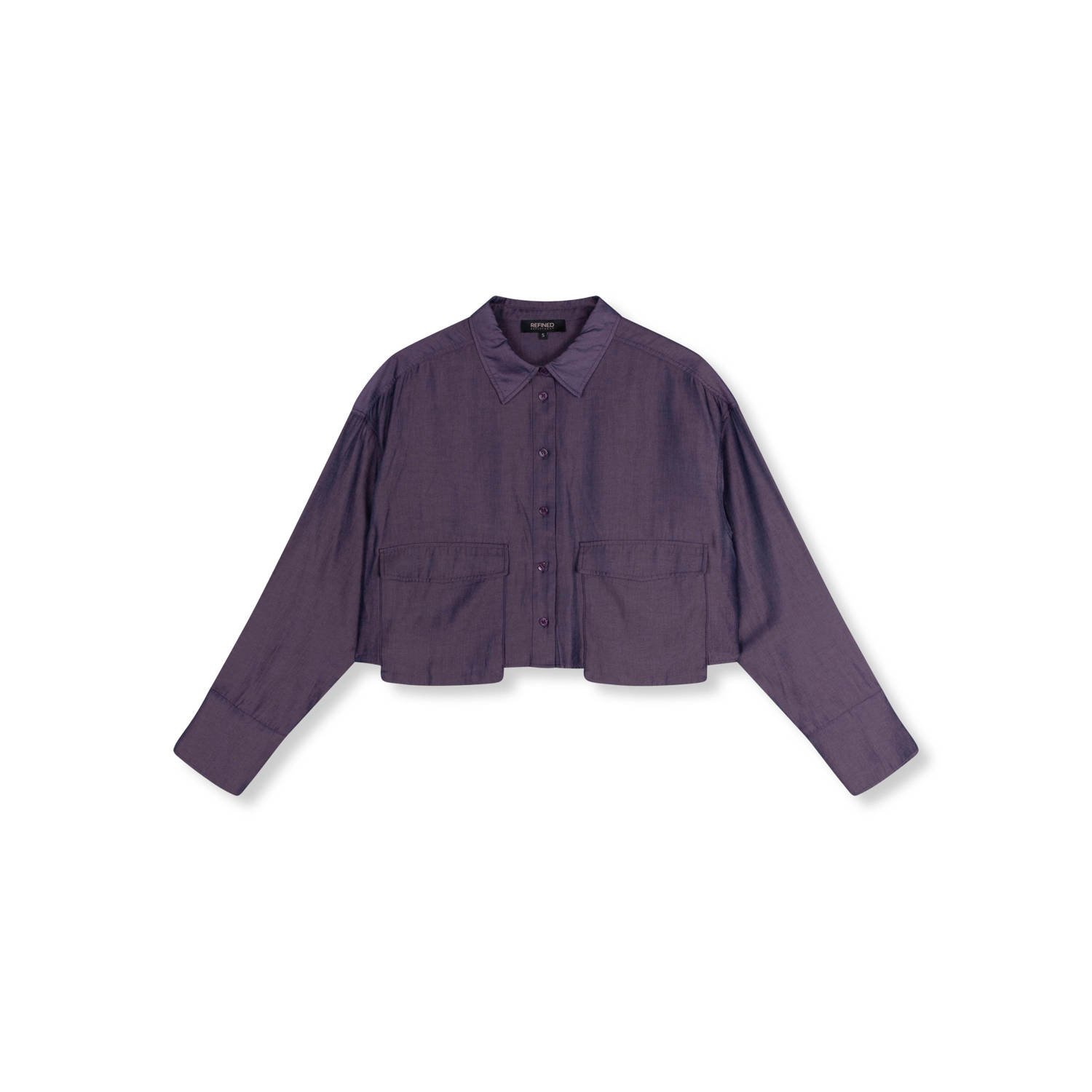 Refined Department Tina Blouse Lange Mouw Purple Dames