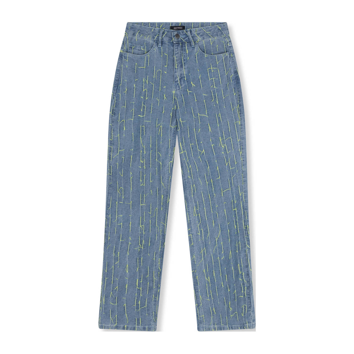 Refined Department high waist wide leg jeans light blue denim