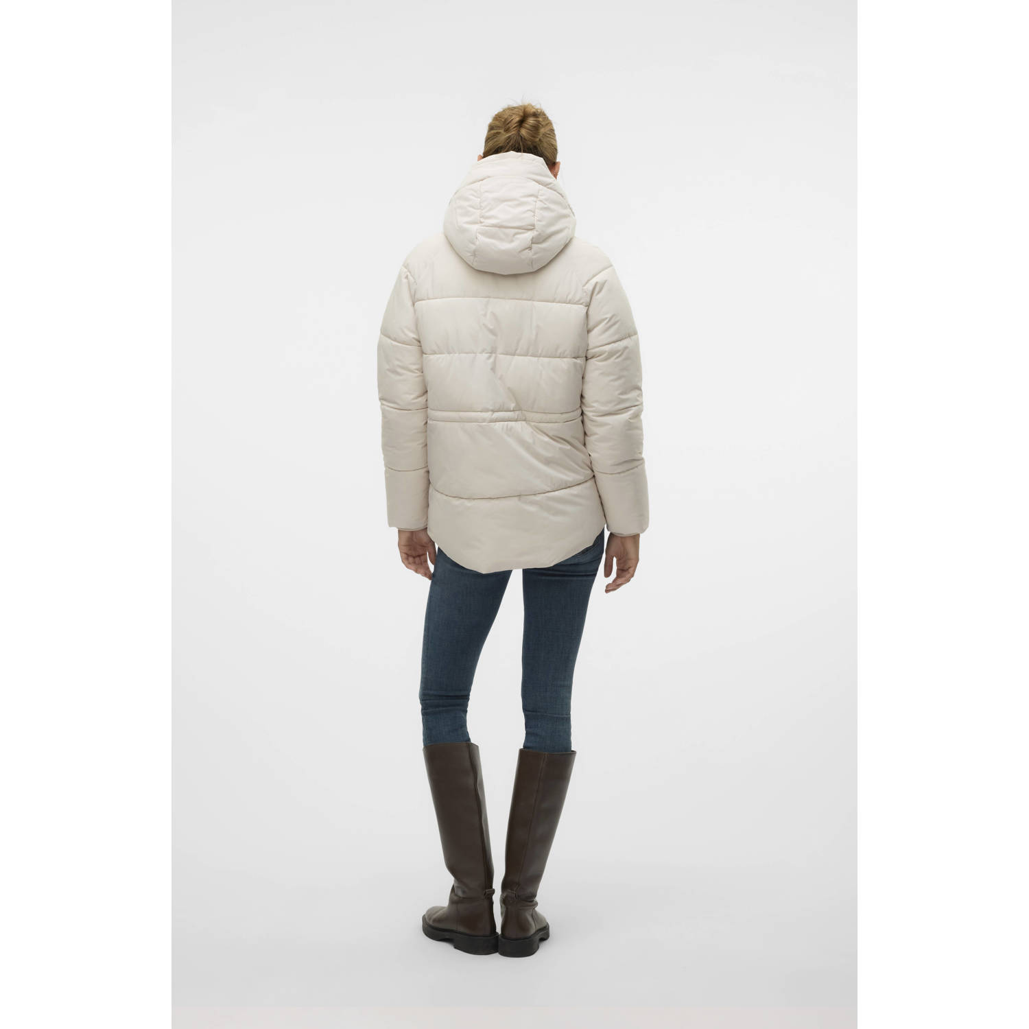 VERO MODA gewatteerde winterjas VMDIANA ecru