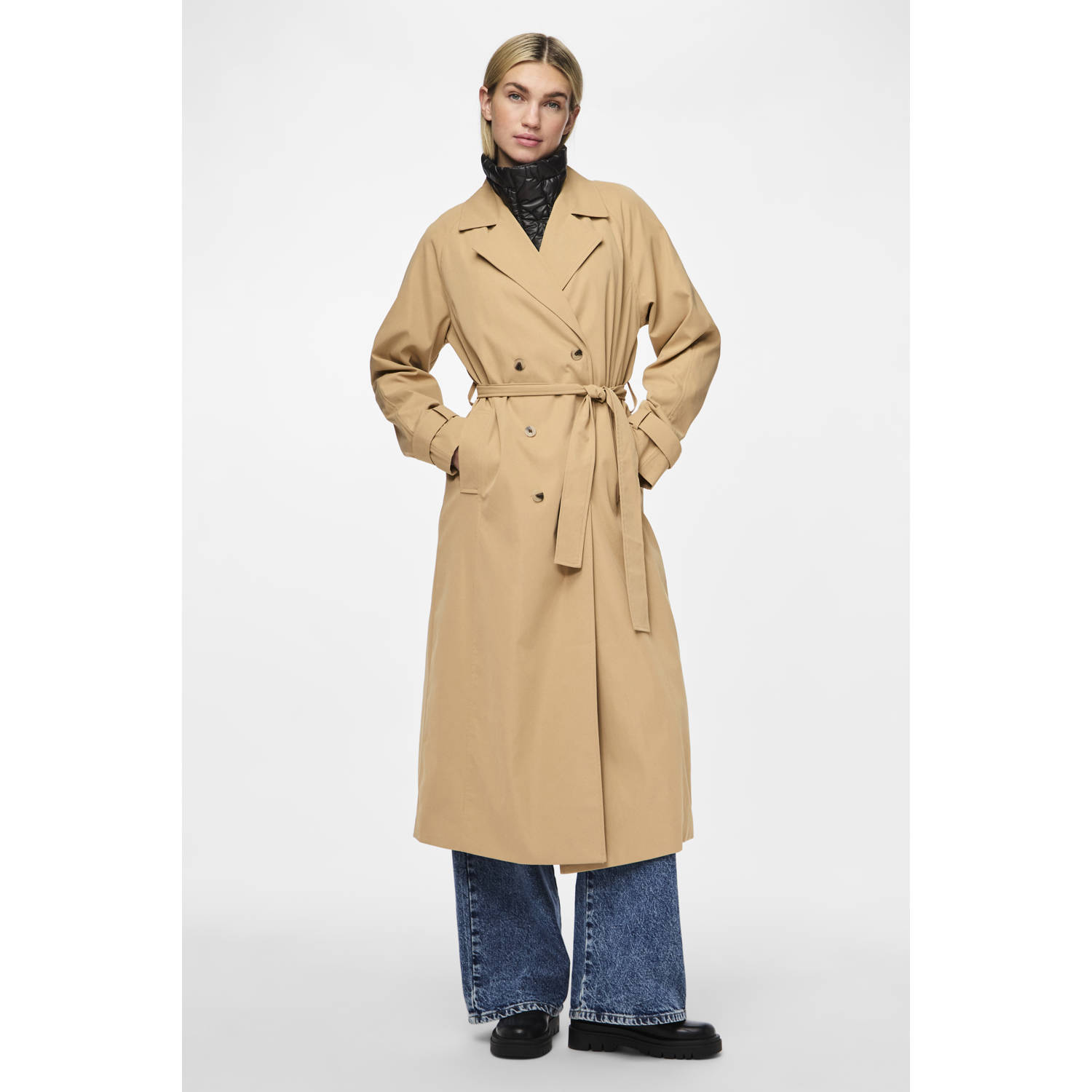 PIECES losse kraag PCNARA zwart