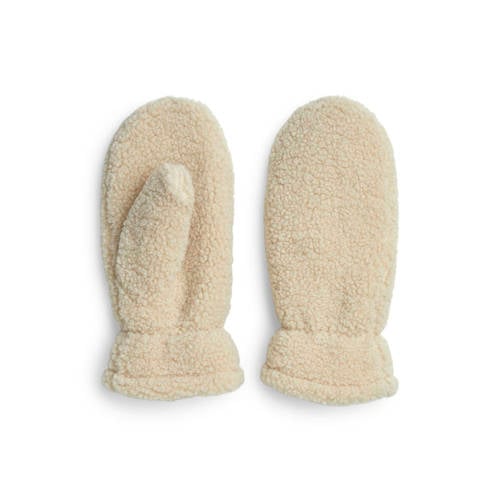 PIECES teddy wanten PCNETTY beige afbeelding