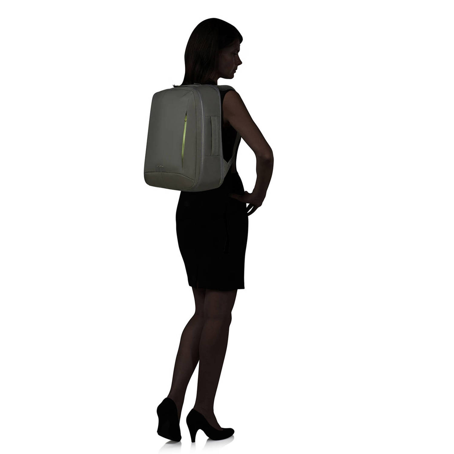 Samsonite 15.6 inch laptop rugzak Guardit Classy M kaki