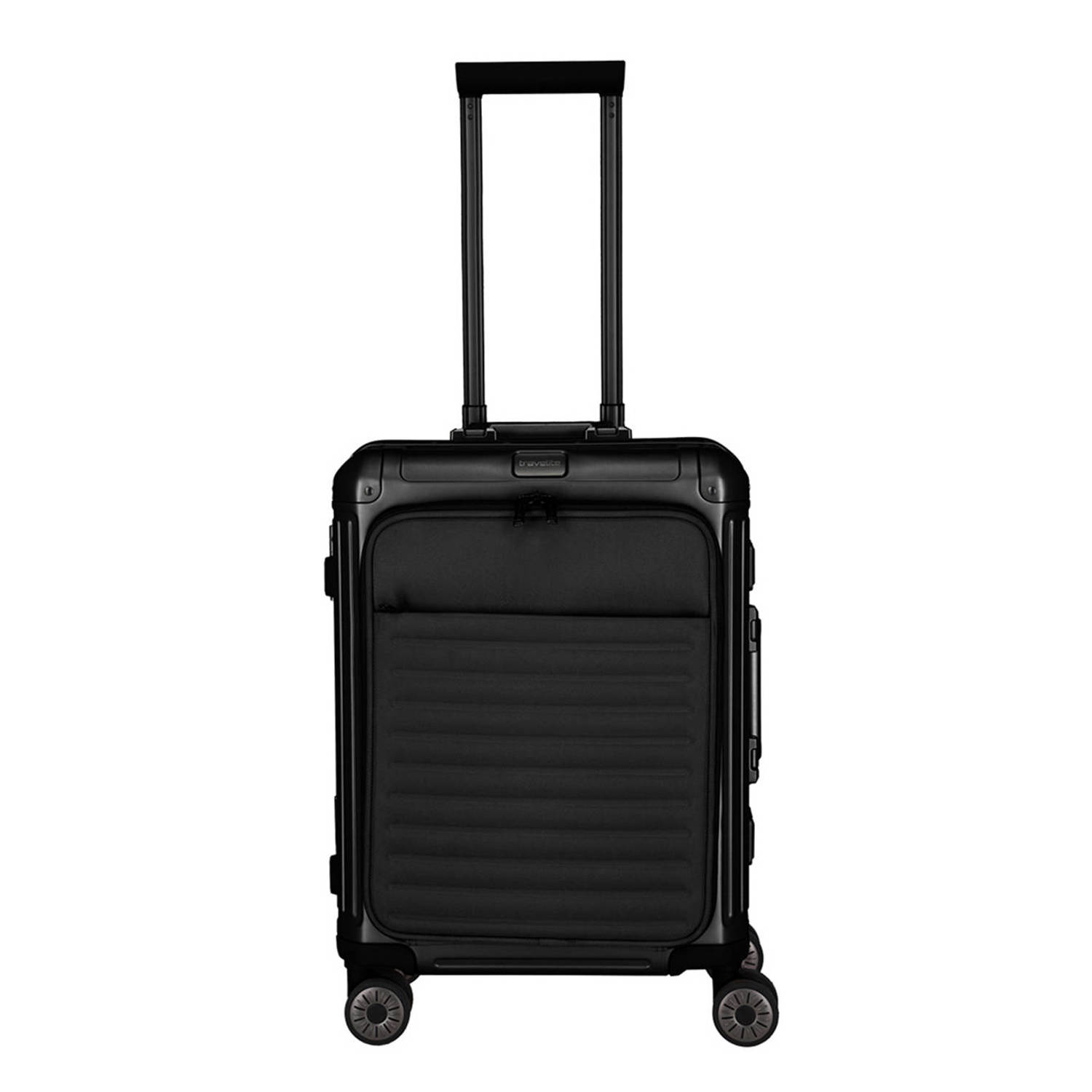 Travelite trolley Next 2.0 Aluminium 55 cm. zwart