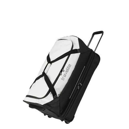 Travelite reistas Basics Wheeled Duffle 70 cm. wit/zwart afbeelding