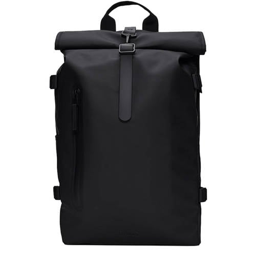 Rains rugzak Rolltop Large W3 zwart afbeelding