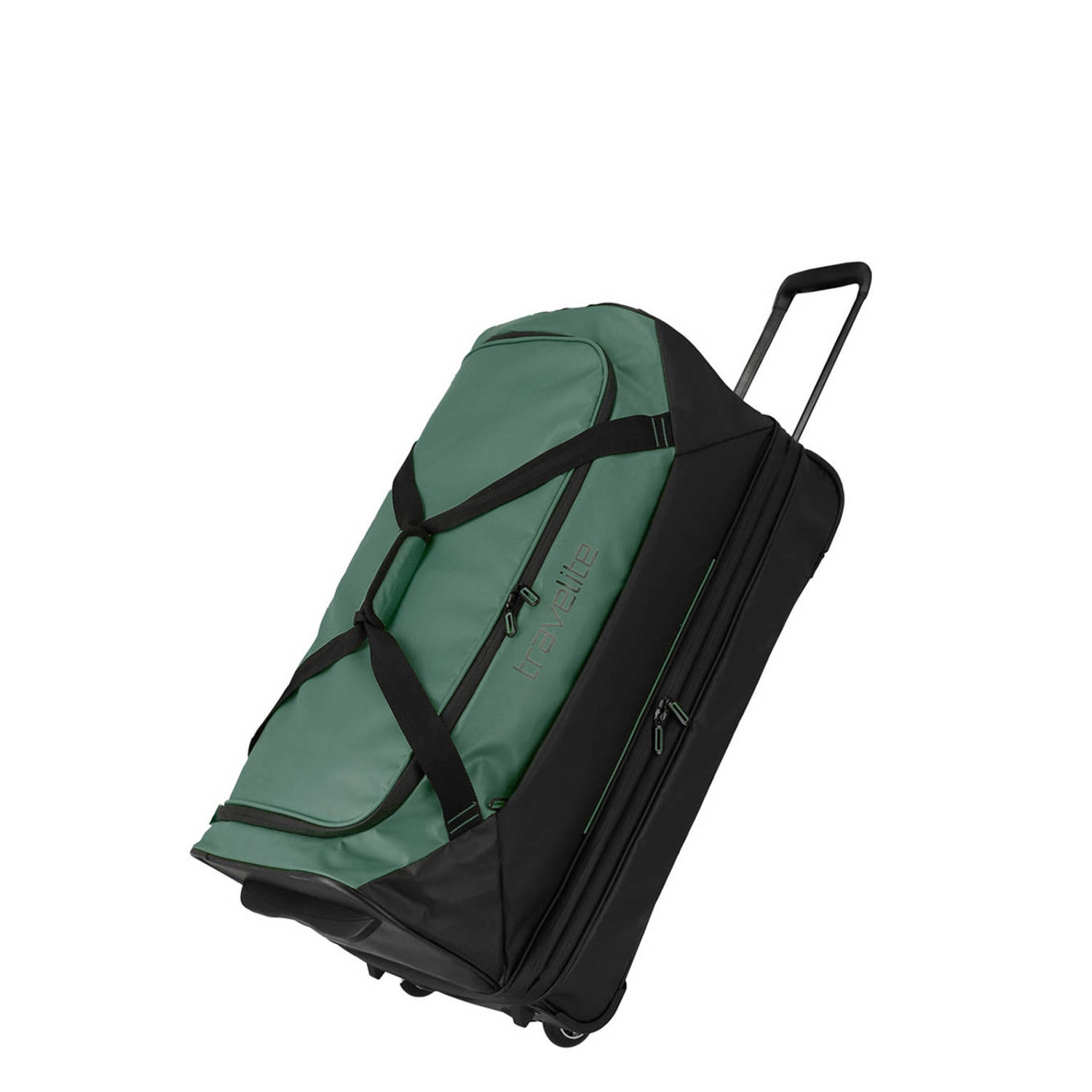 Travelite reistas Basics Wheeled Duffle 70 cm. zwart groen