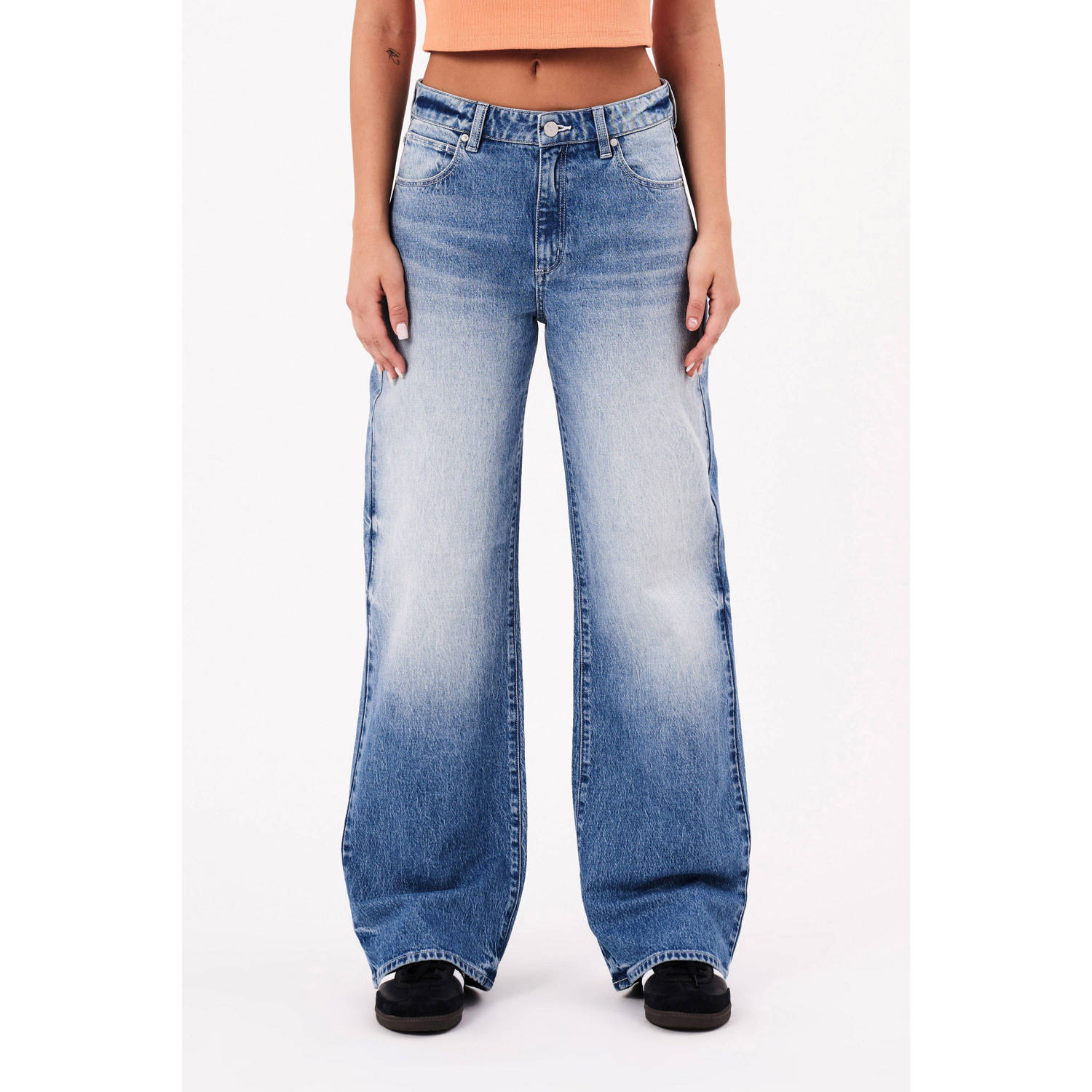 Abrand Jeans low waist loose jeans 95 BAGGY VESTA medium blue denim