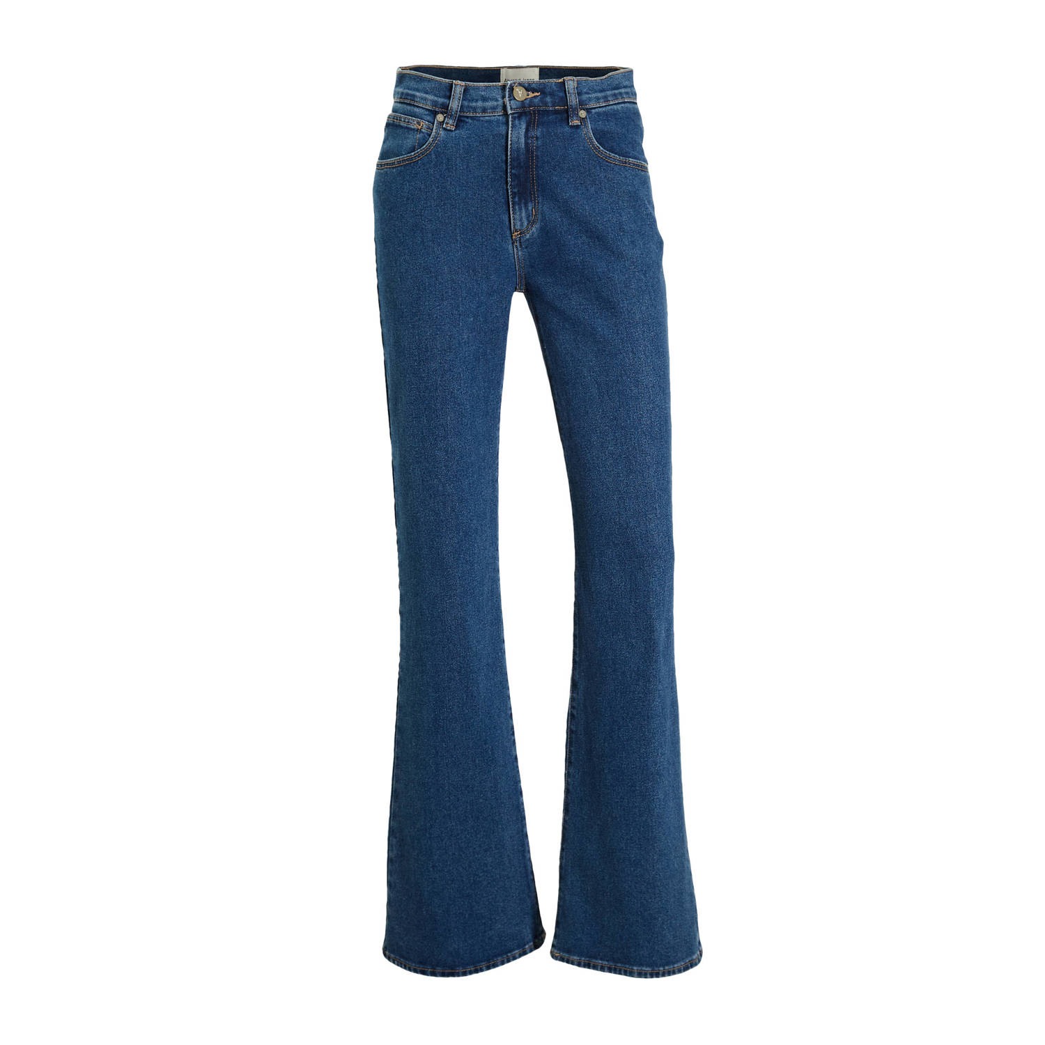 Abrand Jeans low waist flared jeans dark blue denim