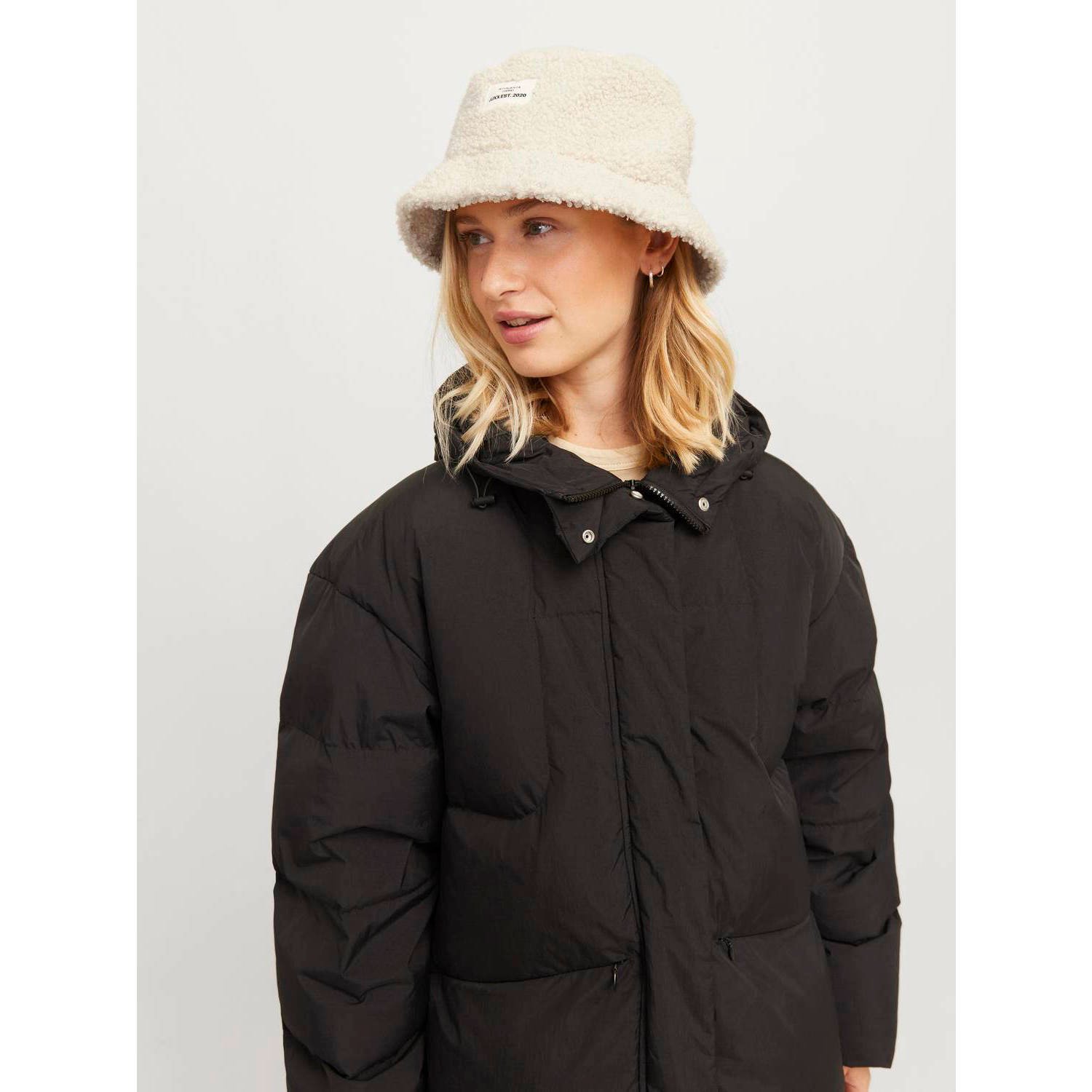 JJXX teddy bucket hat JXDANI ecru