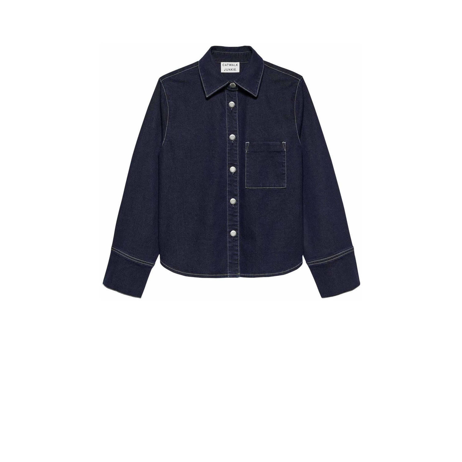 Catwalk Junkie spijkerjasje dark blue denim