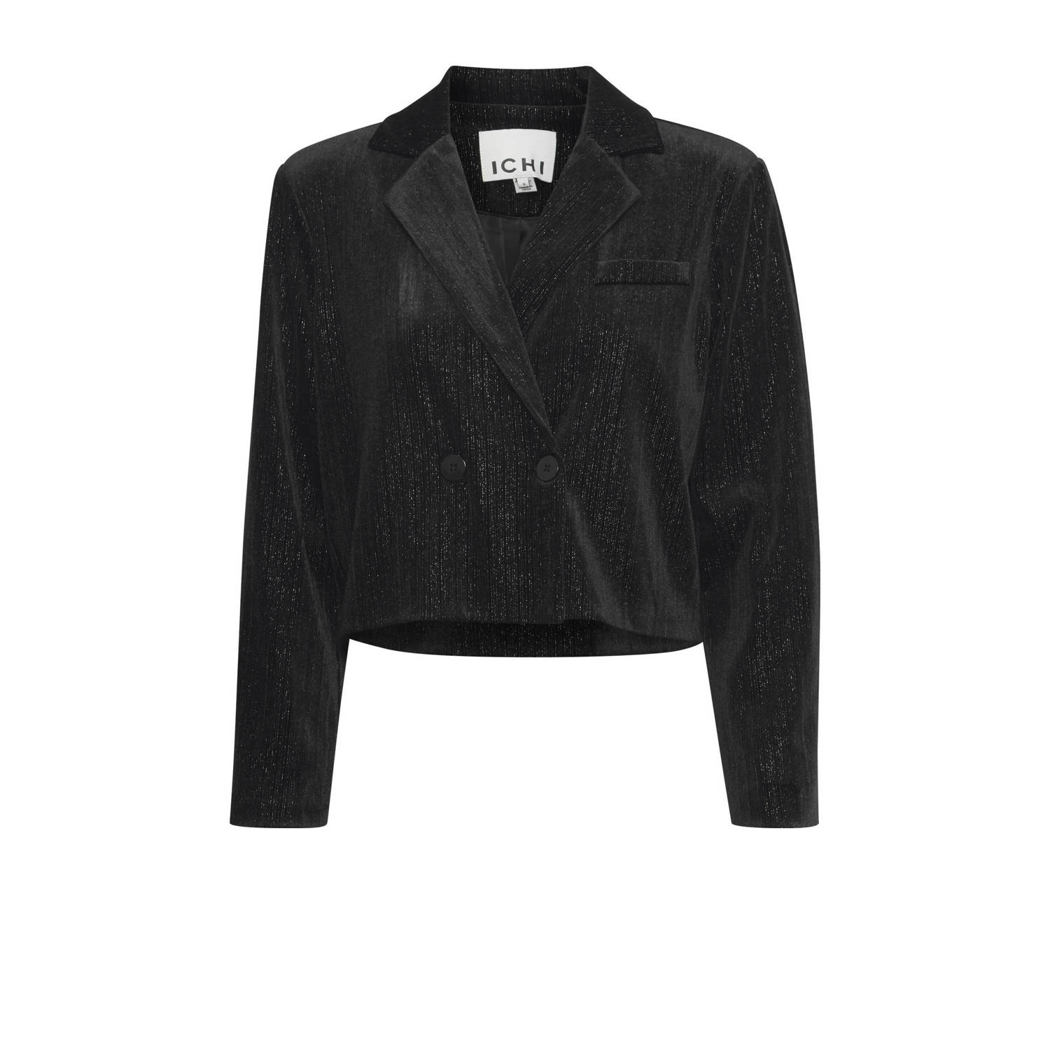 Ichi Glamour Zwarte Jassen Freewear Black Dames