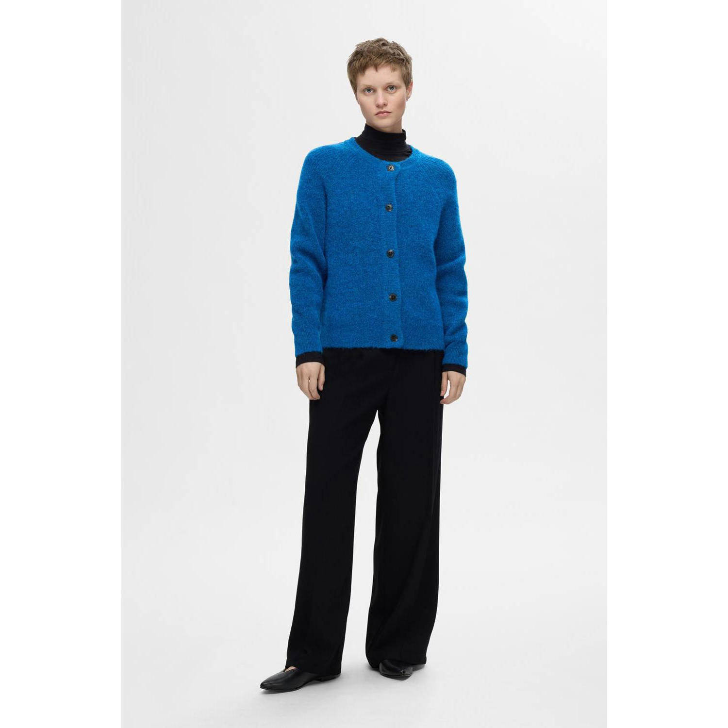 SELECTED FEMME vest SLFLULU met wol