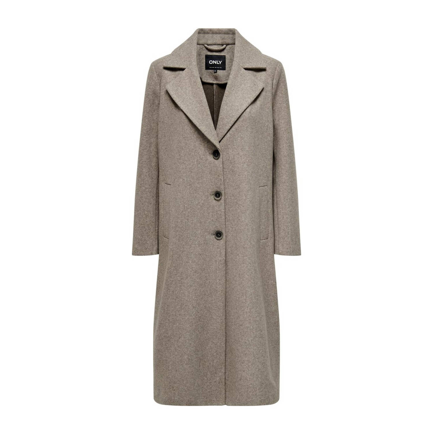 Only Lange Jas voor Vrouwen Beige Dames