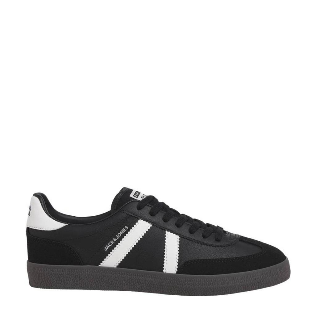 Antraciete heren JACK & JONES Jfwmambo Pu Special Noos sneakers van imitatieleer met veters