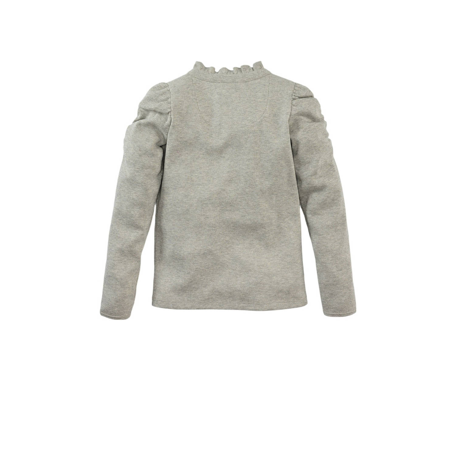 Z8 longsleeve Dounia met ruches lichtgroen