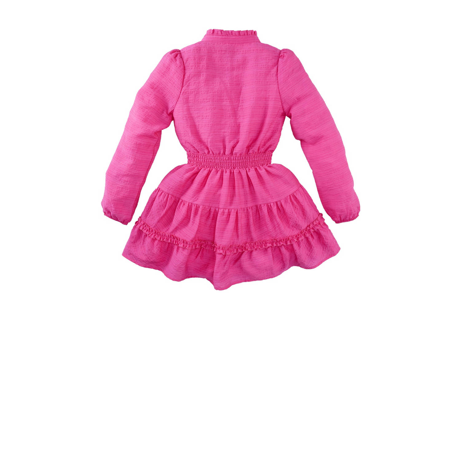 Z8 jurk Leentje met ruches roze