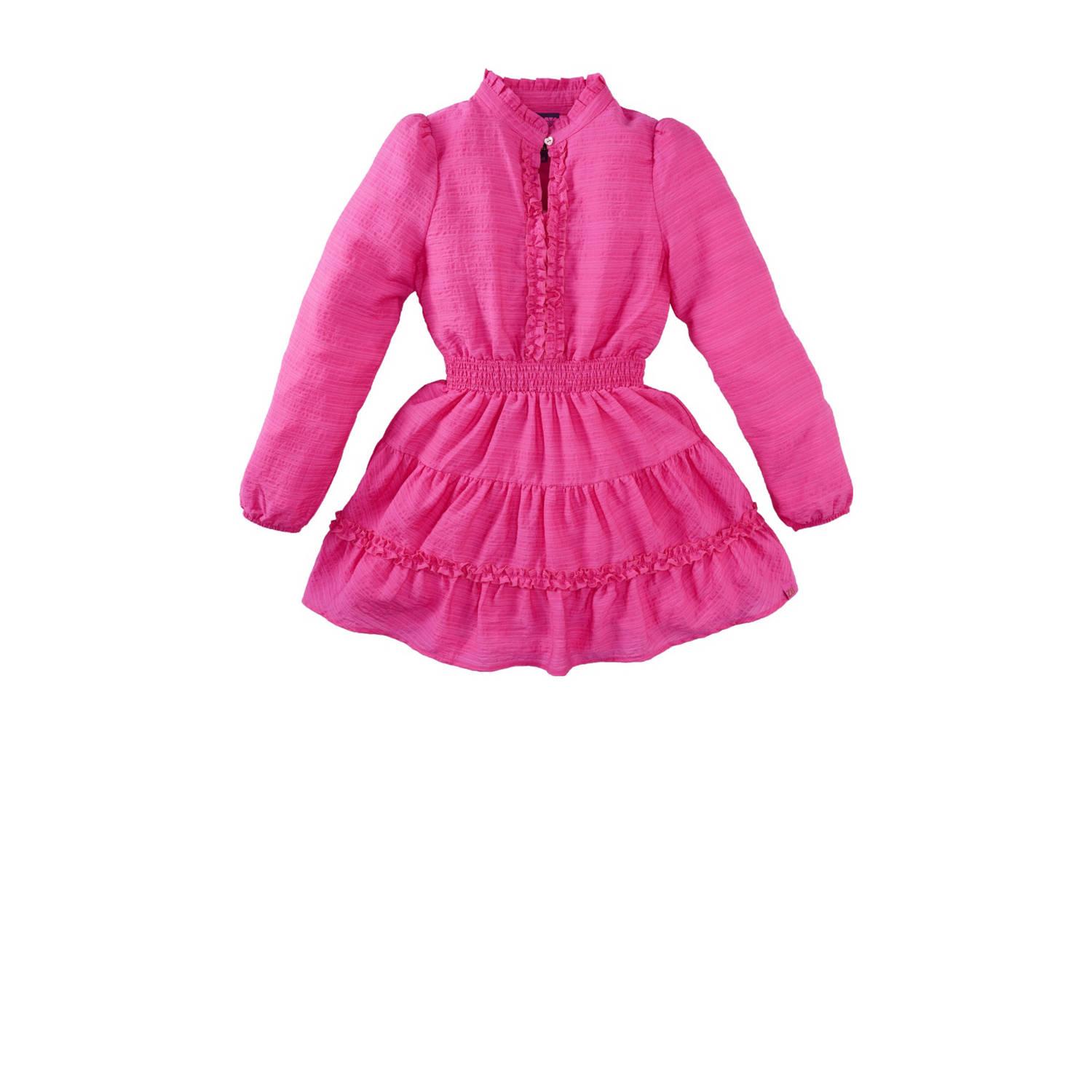 Z8 jurk Leentje met ruches roze