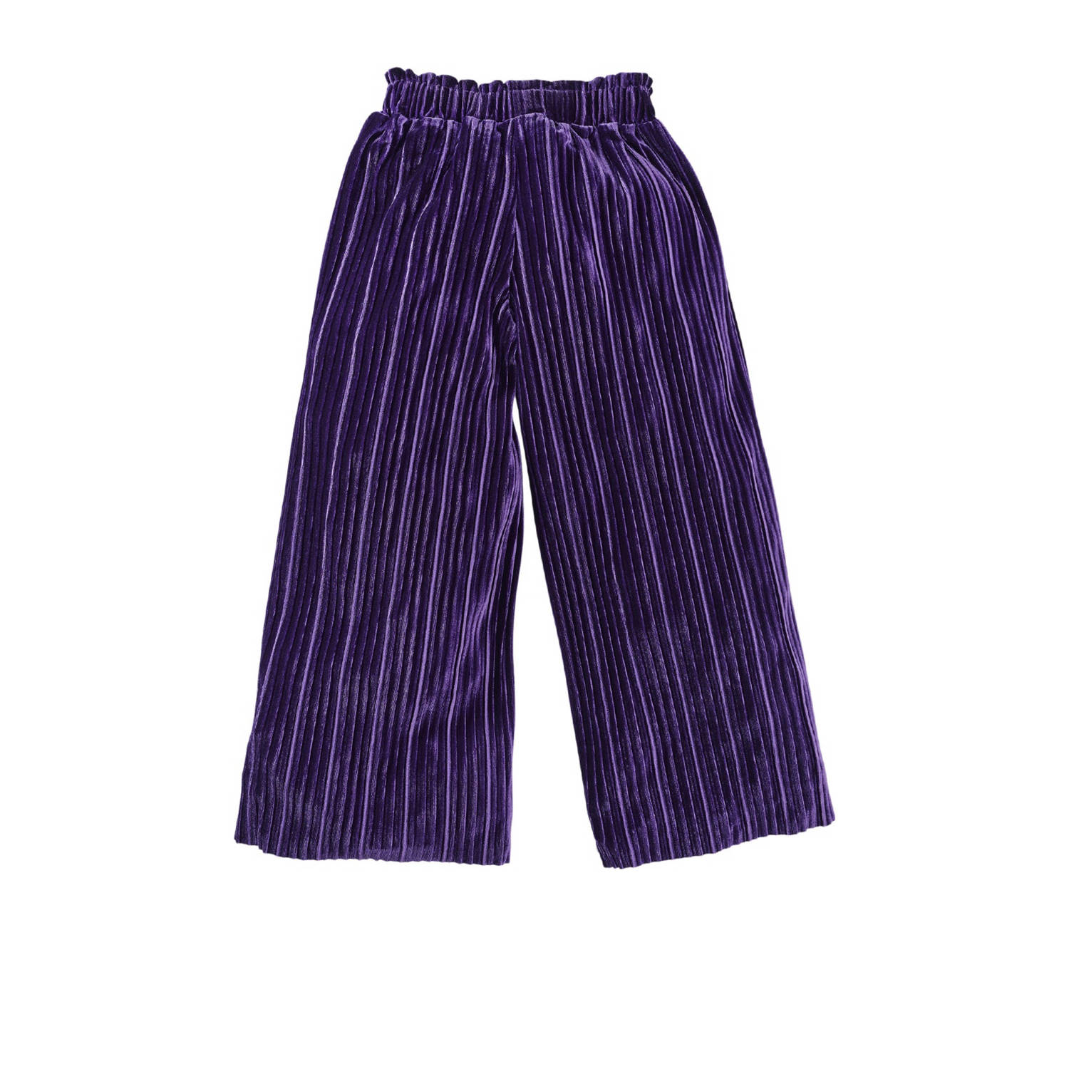 Z8 fluwelen wide leg broek Ceylin paars