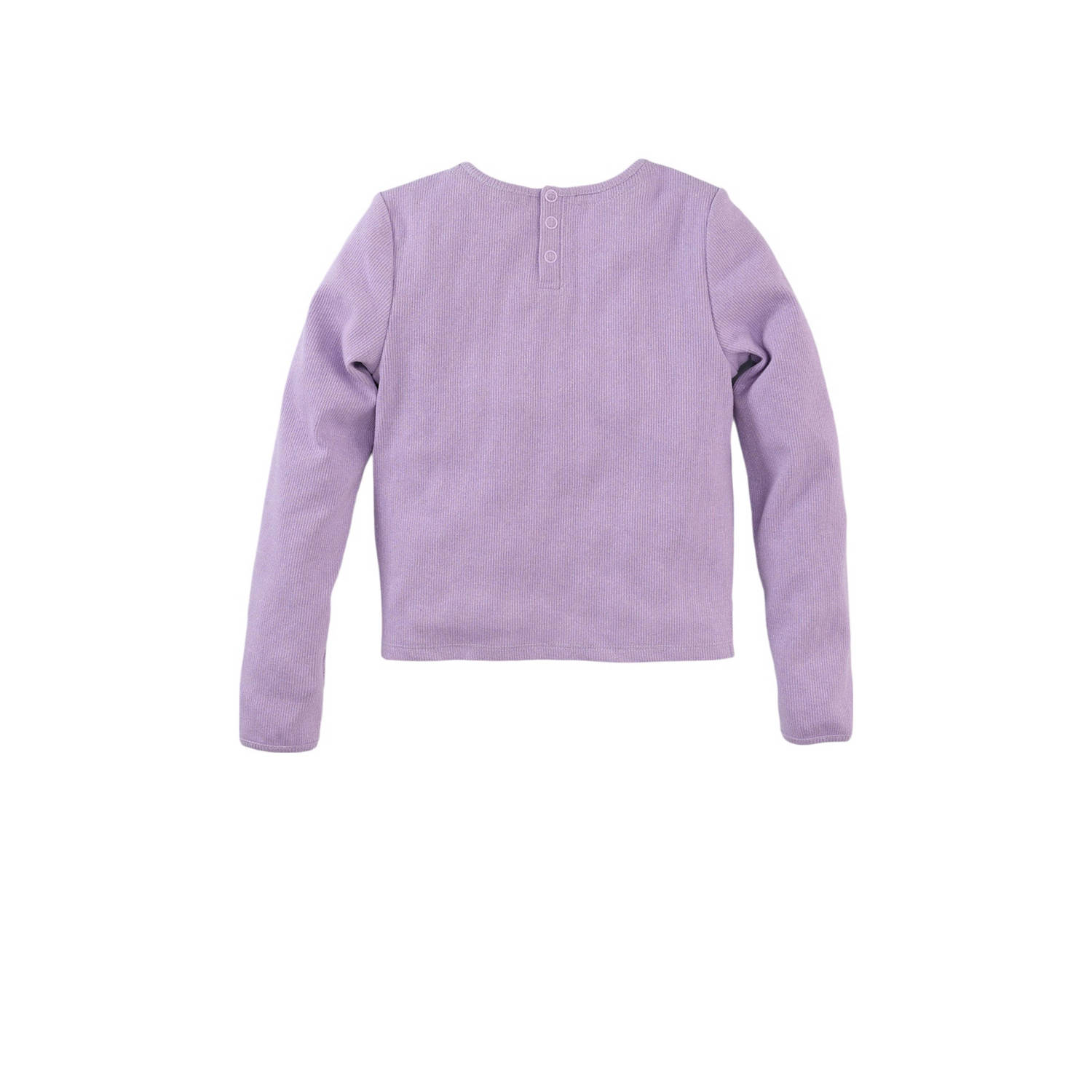 Z8 longsleeve Lexi met knoopdetail lila