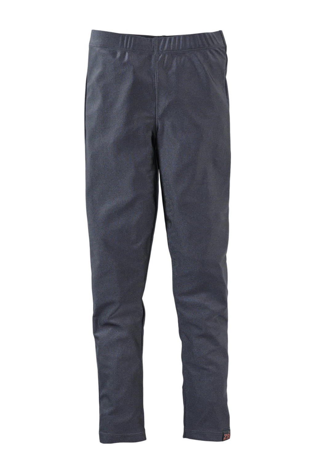 Antraciete meisjes Z8 kids legging Giselle van polyester met slim fit, regular waist en effen