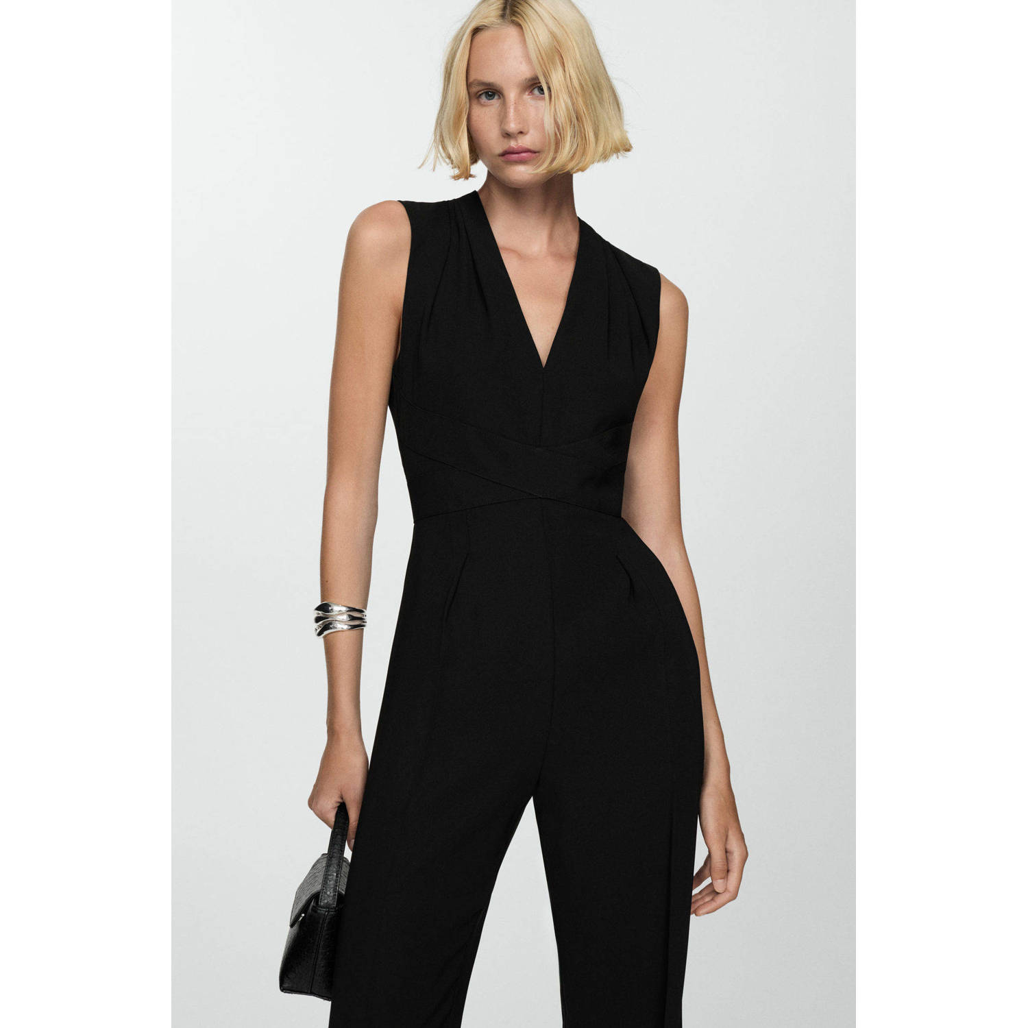 Mango jumpsuit zwart