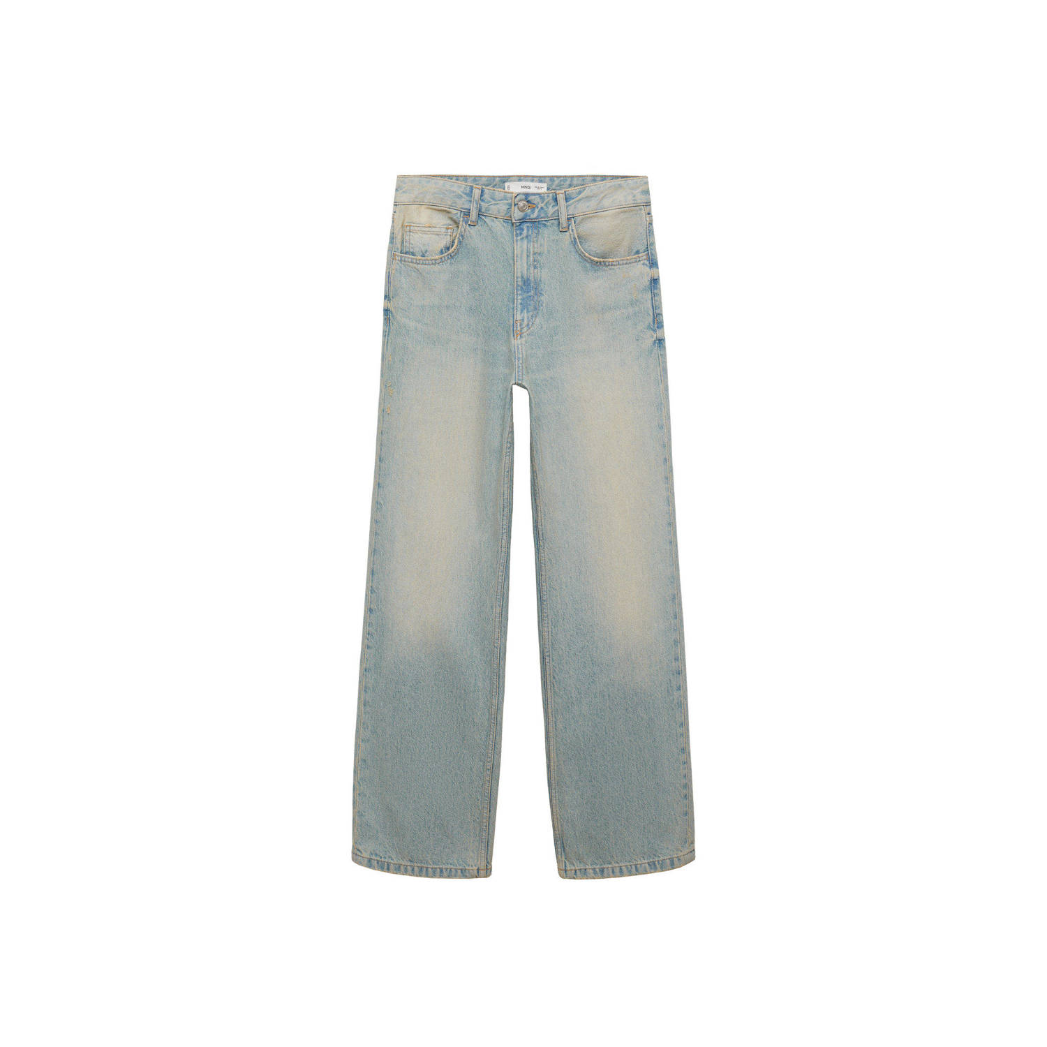 Mango wide leg jeans light blue denim