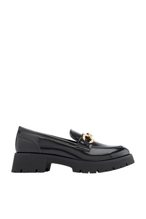 chunky loafers zwart