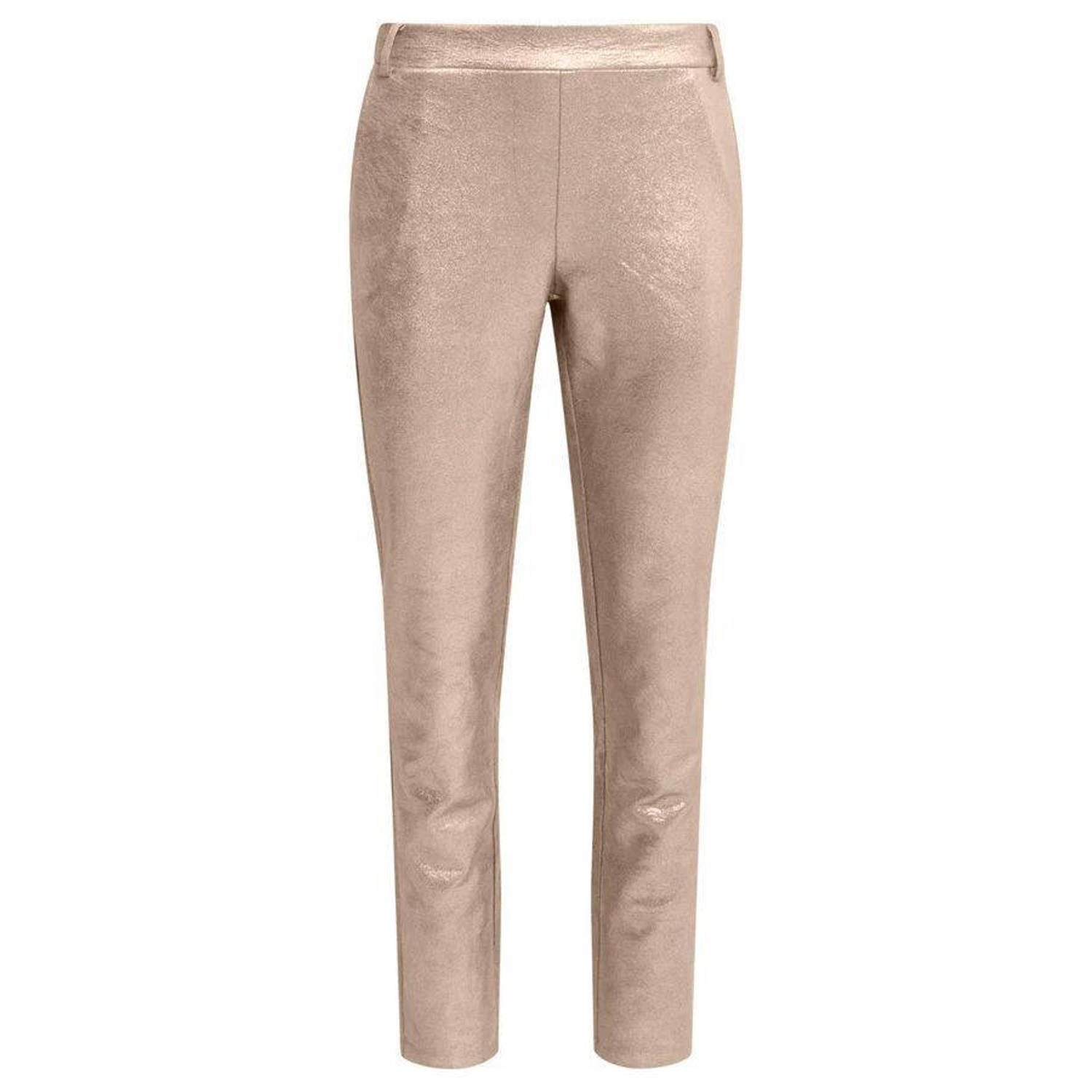 Smashed Lemon coated broek zilver