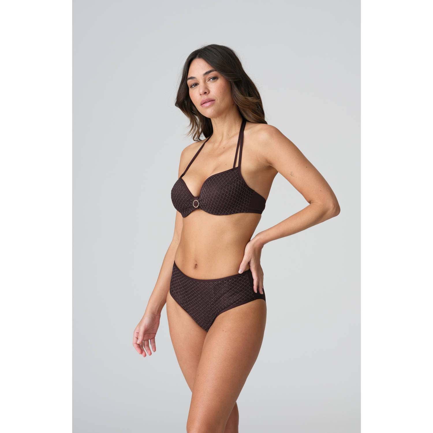 Marie Jo high waist bikinibroekje Tomar bruin