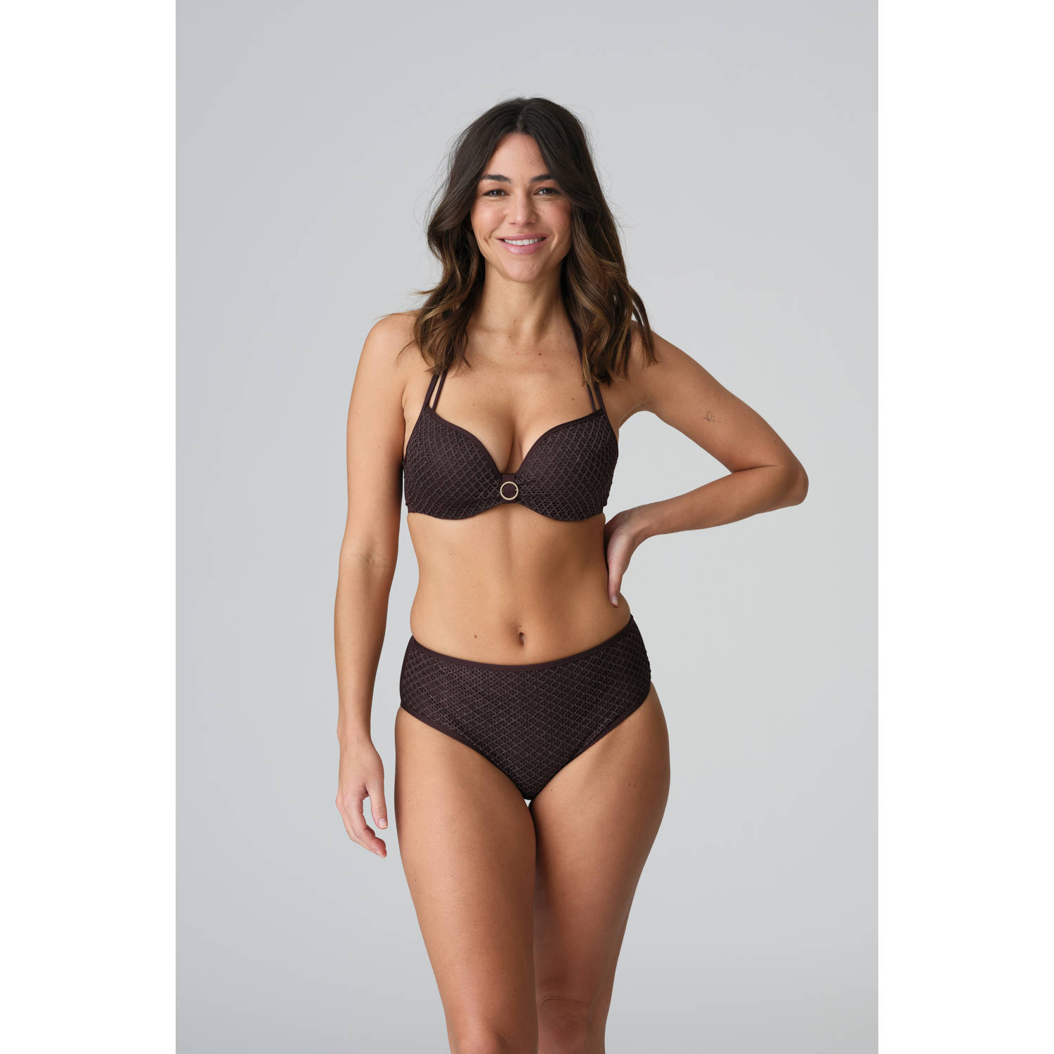 Marie Jo high waist bikinibroekje Tomar bruin