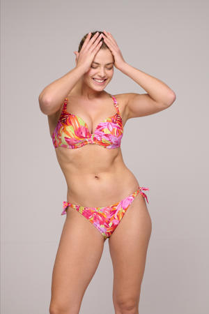 strik bikinibroekje Shubra roze/oranje/groen